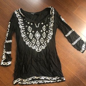 Lulus black beach cover-up